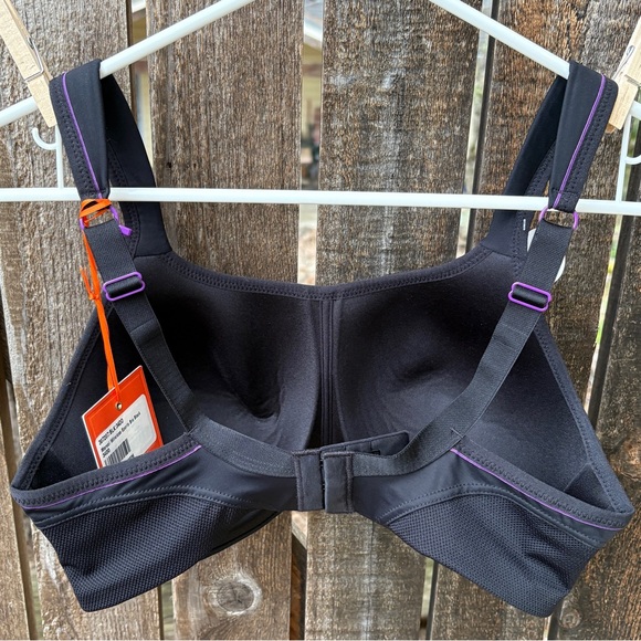 Panache Sport Marvel Wireless Sports Bra NWT In Black Sz 34DD - Picture 9 of 15